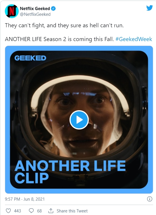 Tweet from Netflix Geeked.