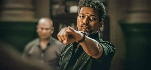 Bigil is a sports drama featuring Vijay in a double role.