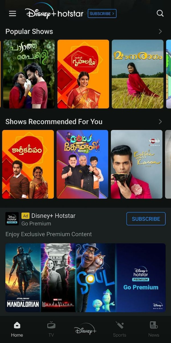 Tv shows on hotstar premium outlet
