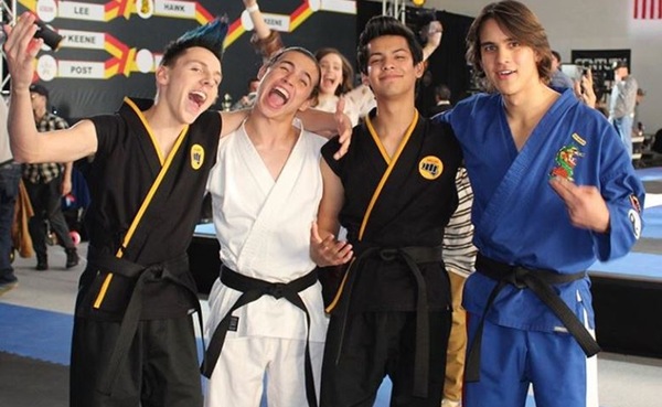The main cast of Cobra Kai