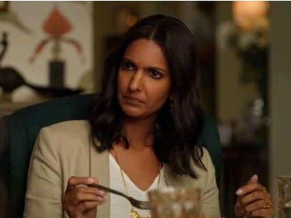 Poorna Jagannathan, a still from Never Have I Ever