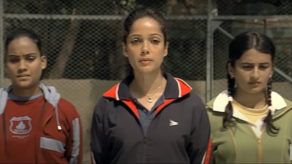 Vidya Malvade as Vidya Sharma, in a still from the film