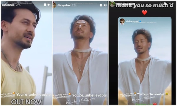 Tiger Shroff appeared in the music video of new song Vande Mataram.