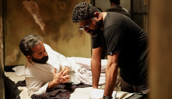 Fahadh and Mahesh on the sets of Malik