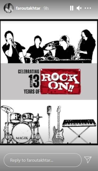 Farhan Akhtar shared a picture as his Instagram Stories.