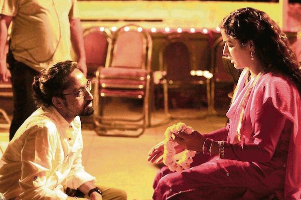 Director Ranjan Chandel in a BTS from the show