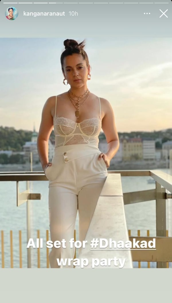 Kangana Ranaut wraps Dhaakad in style; Akshay Kumar shares a hilarious dance video of Bell Bottom co-star Huma