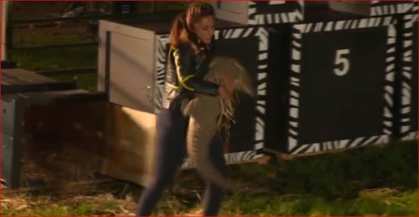 Divyanka Tripathi during the stunt.