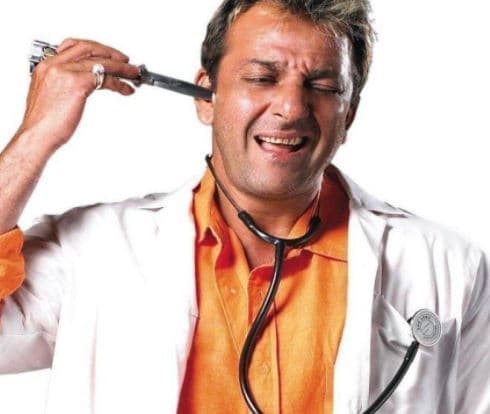 Sanjay Dutt in Munna Bhai MBBS.