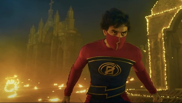 Tovino Thomas in and as Minnal Murali.