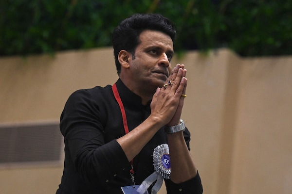Manoj Bajpayee arrives to receive the best actor award during the 67 National Film Awards (Photo: Money Sharma/AFP)