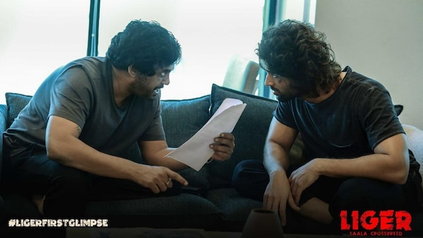 Vijay Deverakonda and Puri Jagannadh get candid in BTS still ahead of Liger's first glimpse