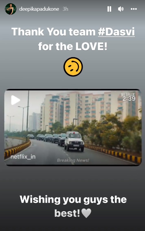 Deepika Padukone's IG story