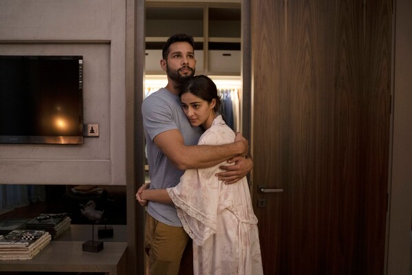 Siddhant Chaturvedi and Ananya Panday in a still from Gehraiyaan