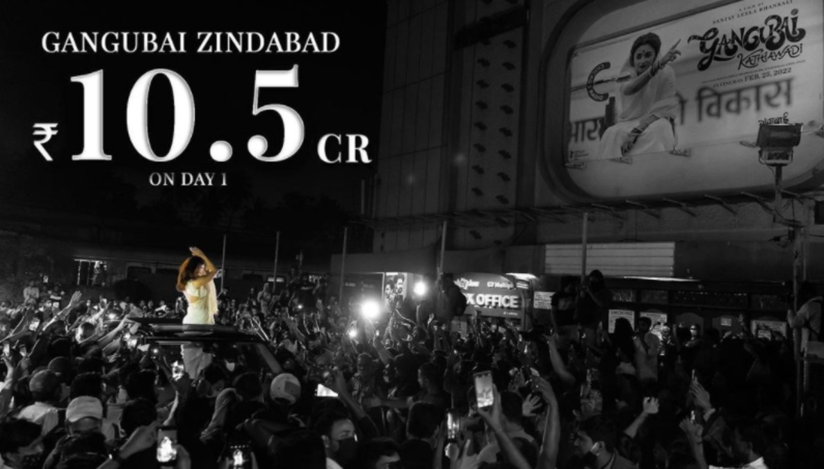 Gangubai Kathiawadi box office report day 1: Alia Bhatt starrer storms to the theatres with ₹10.5 Cr opening