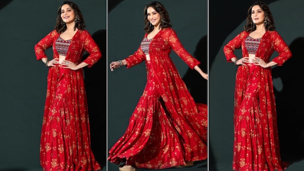 Madhuri and her love for the colour red!