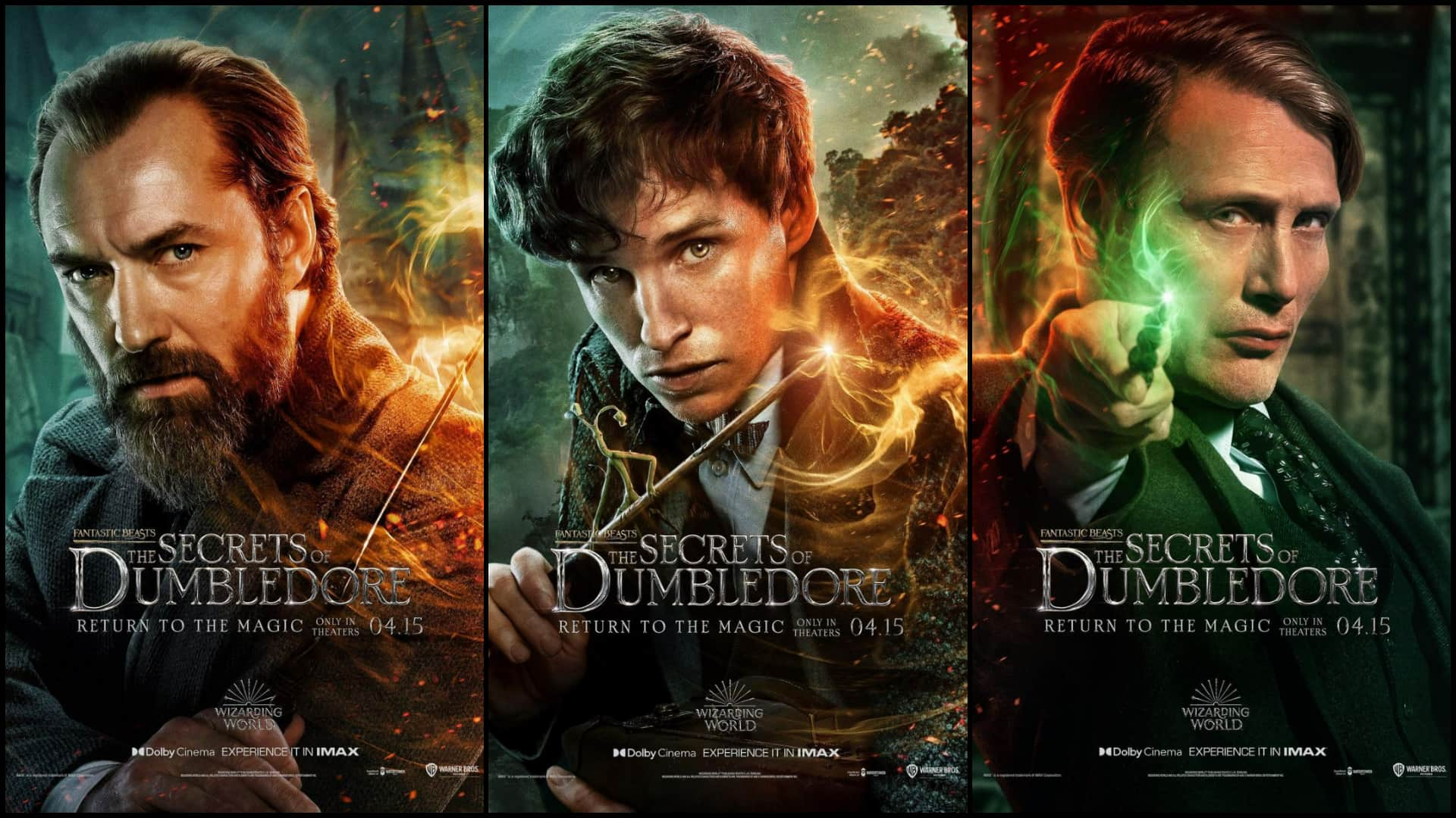 The Fantastic Beasts: Secrets of Dumbledore posters - The pack is