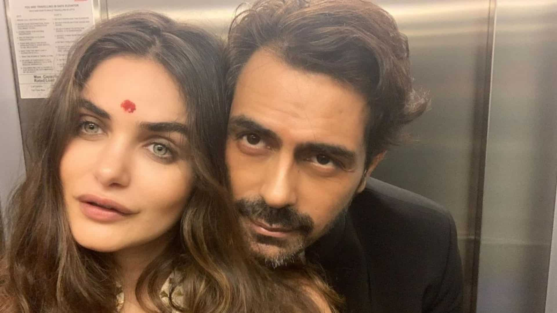 Arjun Rampal and Gabriella Dematriades