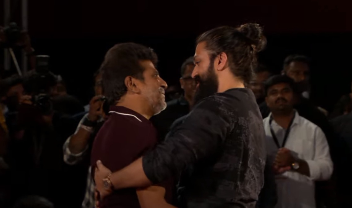 KGF - Chapter 2 trailer launch: Shiva Rajkumar gives Yash a hug and you CANNOT afford to miss it