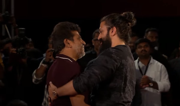 KGF - Chapter 2 trailer launch: Shiva Rajkumar gives Yash a hug and you CANNOT afford to miss it
