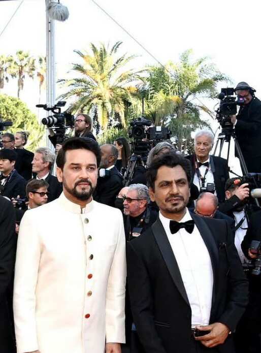 Nawazuddin debuted on the red carpet of Cannes 2022 sporting a black tuxedo suit.