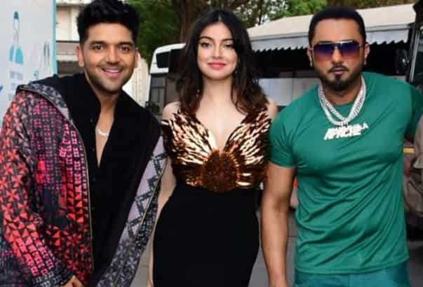 The Satyameva Jayate 2 actress was spotted with Singh and Randhawa before the promotions.