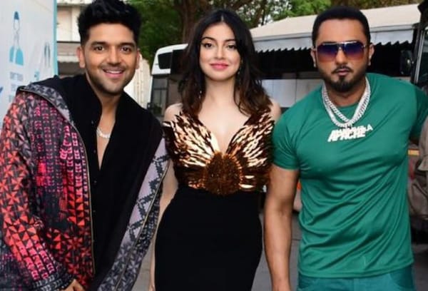 The Satyameva Jayate 2 actress was spotted with Singh and Randhawa before the promotions.