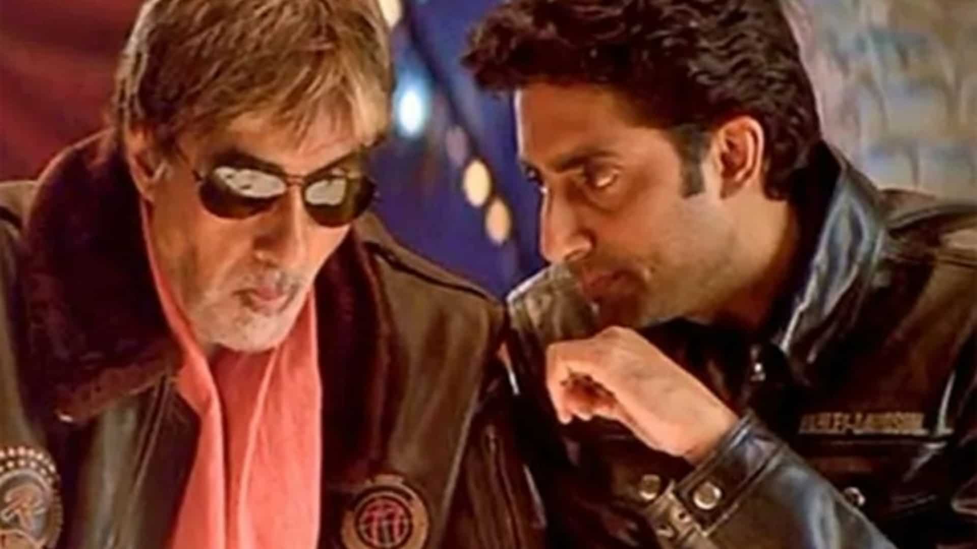 Amitabh Bachchan and Abhishek Bachchan in Bunty Aur Babli