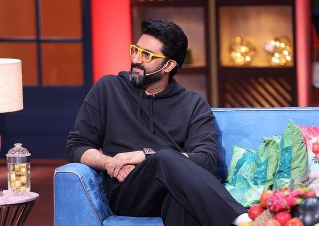 Abhishek opted to go casual in The Kapil Sharma Show.