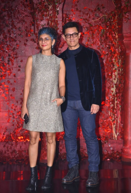 Aamir Khan and ex wife Kiran Rao arrived together at the royal event. 
