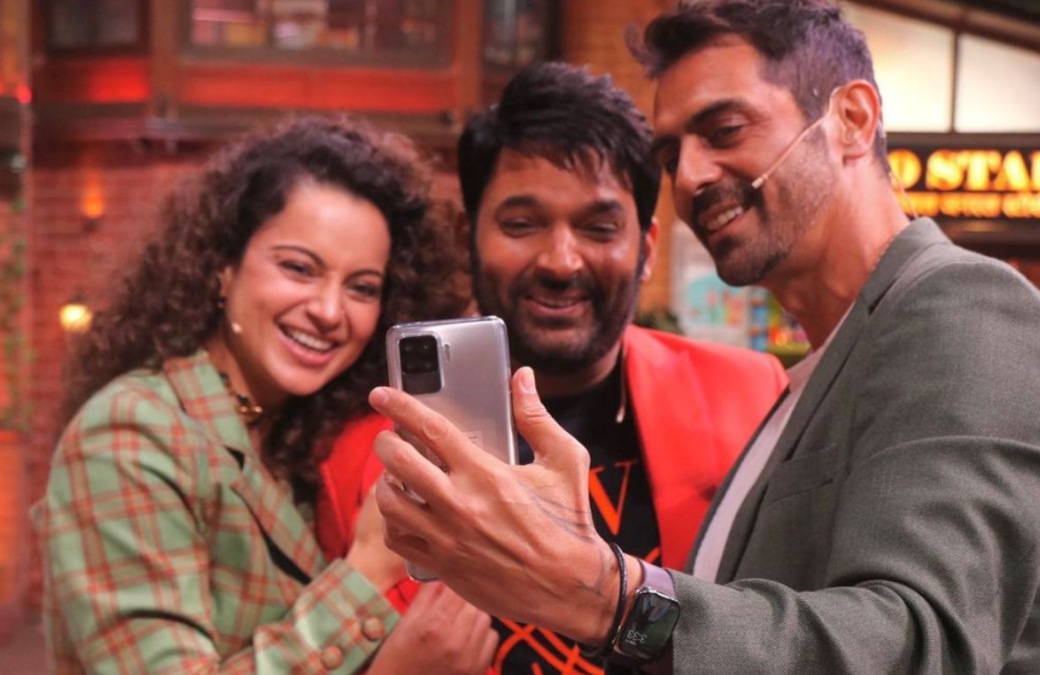 PHOTOS: Kangana Ranaut, Arjun Rampal promote Dhaakad on The Kapil Sharma Show