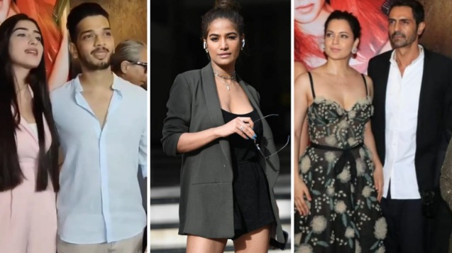 PHOTOS: Munawar Faruqui, Poonam Pandey and others at the screening of Kangana Ranaut-Arjun Rampal's Dhaakad