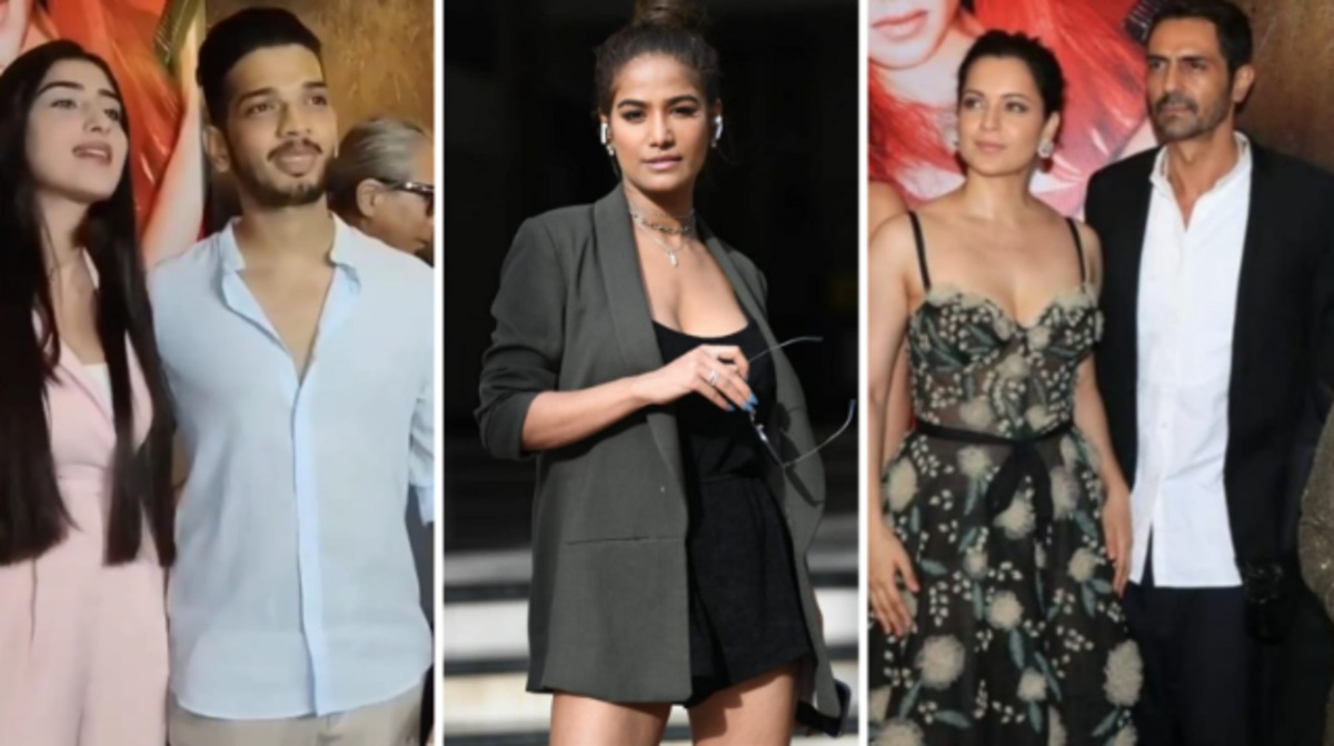 PHOTOS: Munawar Faruqui, Poonam Pandey and others at the screening of Kangana Ranaut-Arjun Rampal's Dhaakad