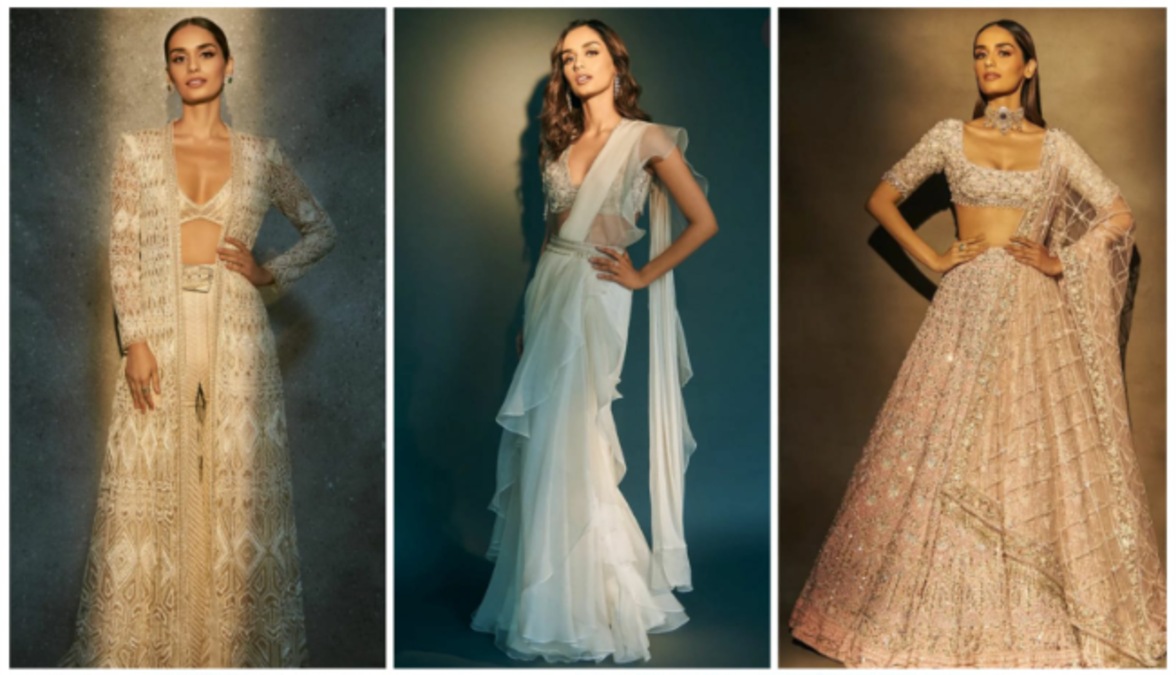 Samrat Prithviraj: Manushi Chhillar glams up to promote her first film opposite Akshay Kumar, see SEXY pics