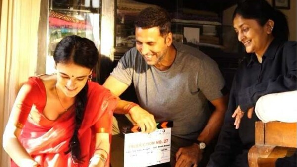 Soorarai Pottru Hindi remake: Akshay Kumar-Radhika Madan kickstart Sudha Kongara directorial, watch video