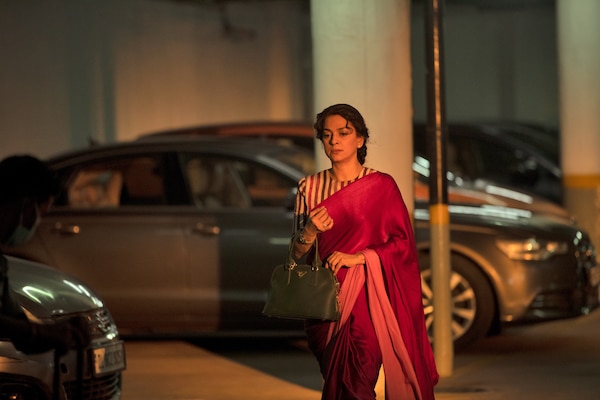 Juhi Chawla in a still from Hush Hush