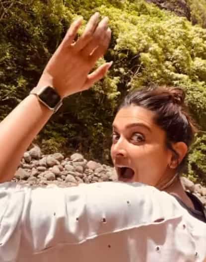 The actor also shares a video saying, "Welcome to Deepika vs Wild." While the diva waves in the video.