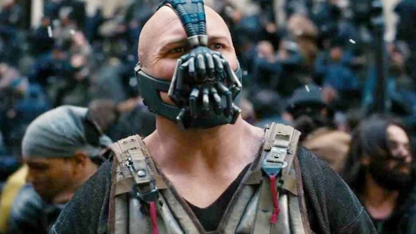 Tom Hardy as Bane in The Dark Knight Rises (2012)