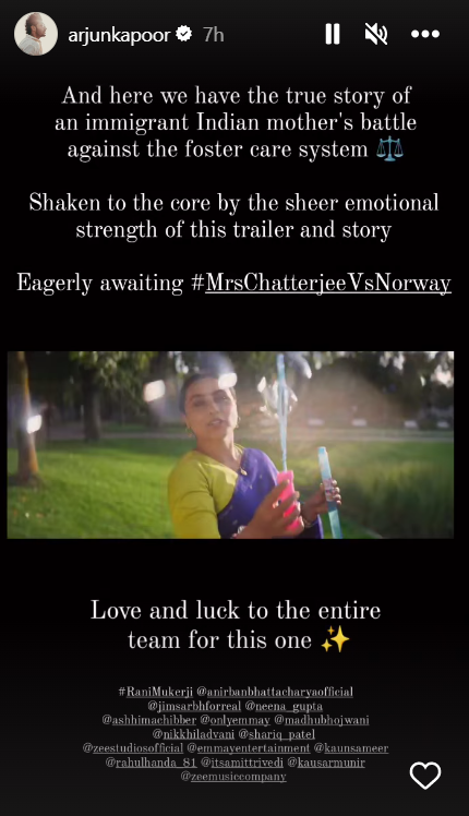 Arjun Kapoor Instagram screenshot