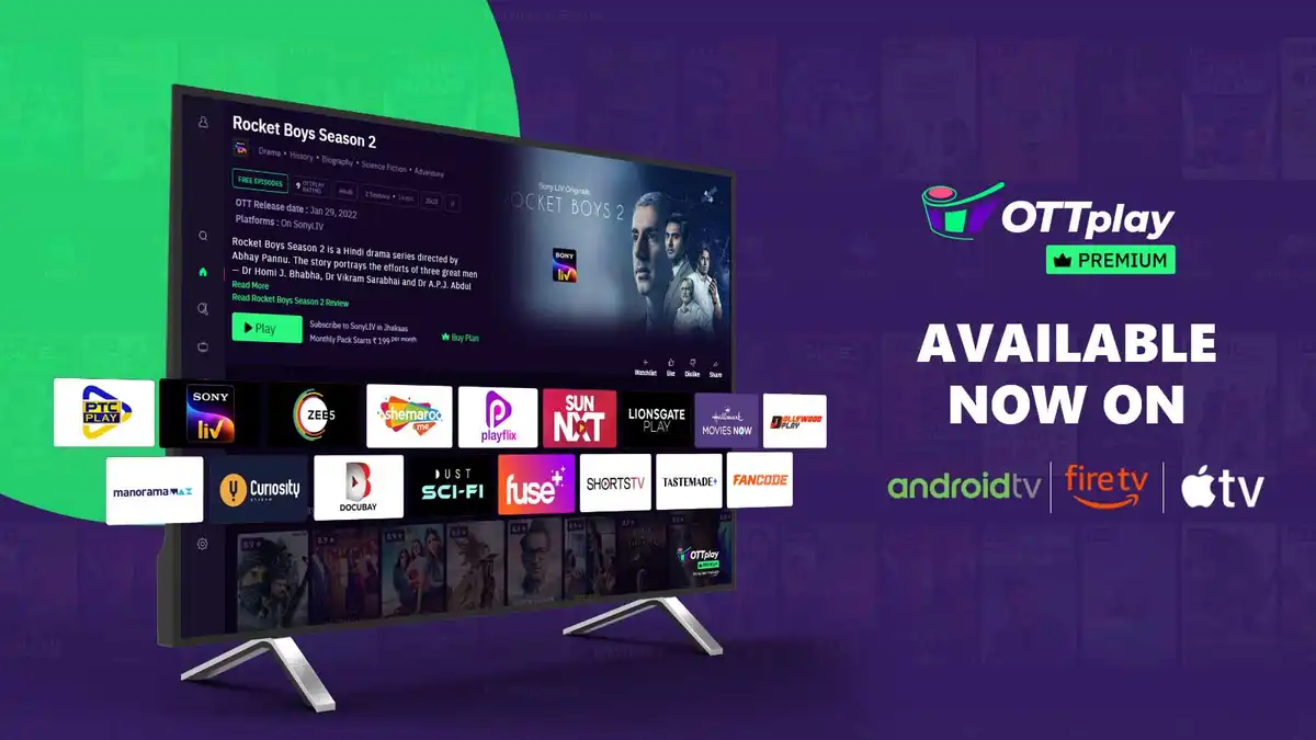 OTTplay Premium is now on Fire TV, Android TV, Samsung TV, Apple TV, LG Smart TVs, and Jio STBs!