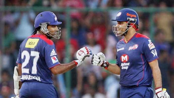 Virender Sehwag and Mahela Jayawardene added 151 against MI in 2013. Image | India Today