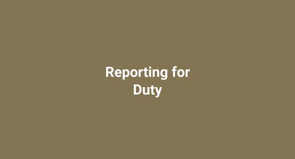 Reporting for Duty