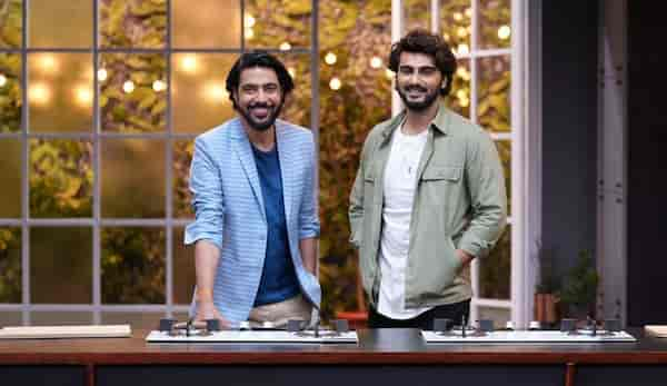 Chef Brar and Arjun Kapoor on the set