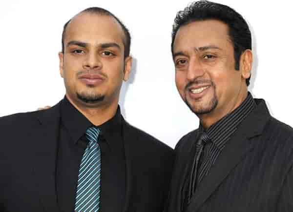 Gulshan Grover with son Sanjay Grover