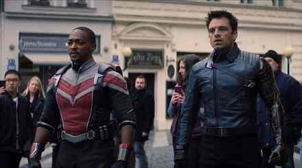 Anthony Mackie and Sebastian Stan from The Falcon And The Winter Soldier