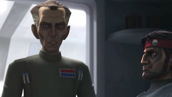 Moff Tarkin in a still from Star Wars: The Bad Batch 