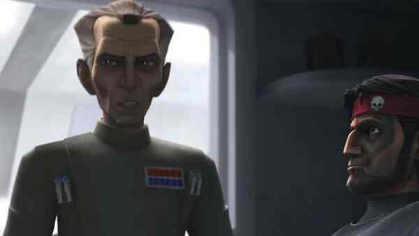 Moff Tarkin in a still from Star Wars: The Bad Batch 