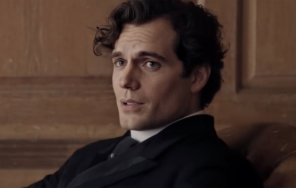 Cavill in a still from Enola Holmes 