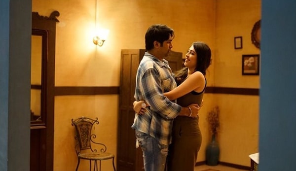 Malhar Thakar and Katha Patel in a still from Swagatam