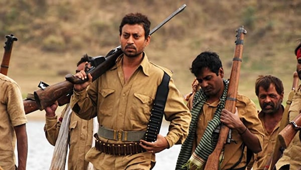A still from the movie Paan Singh Tomar